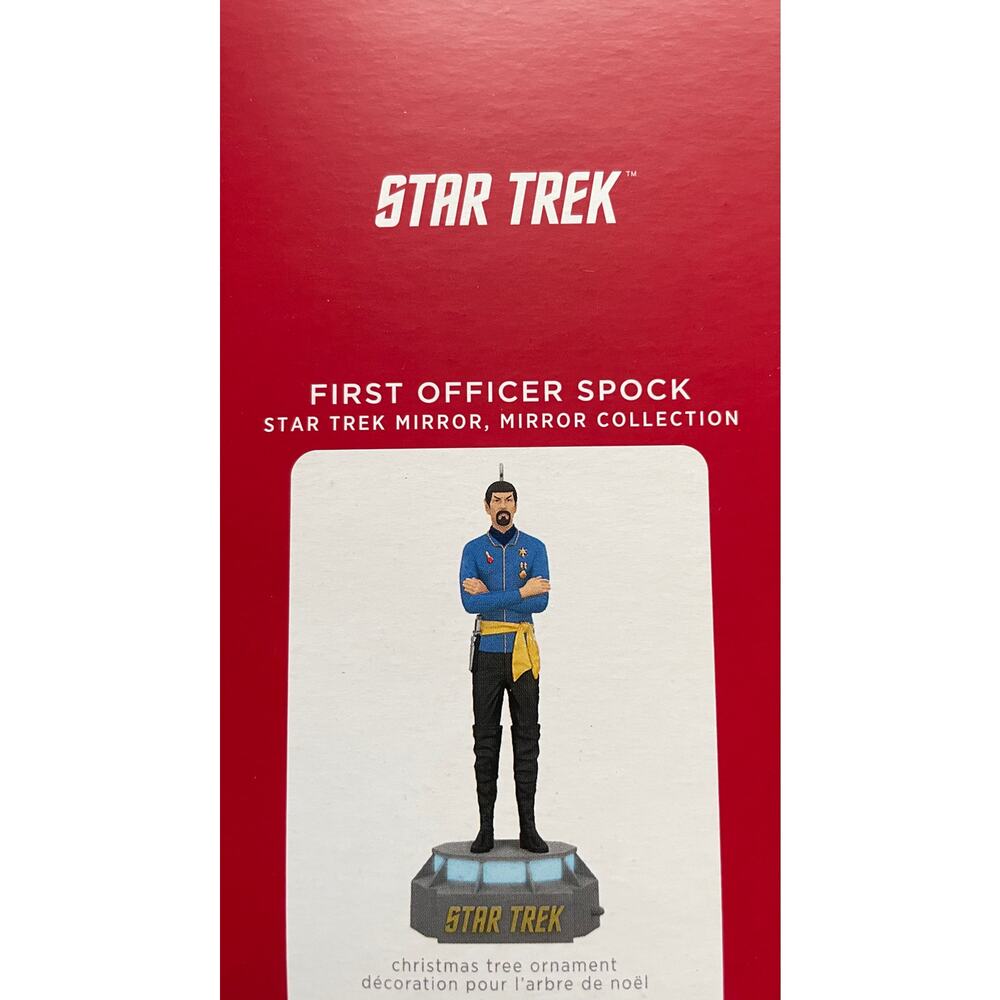Hallmark Christmas Ornament 2021 Star Trek Mirror First Officer Spock